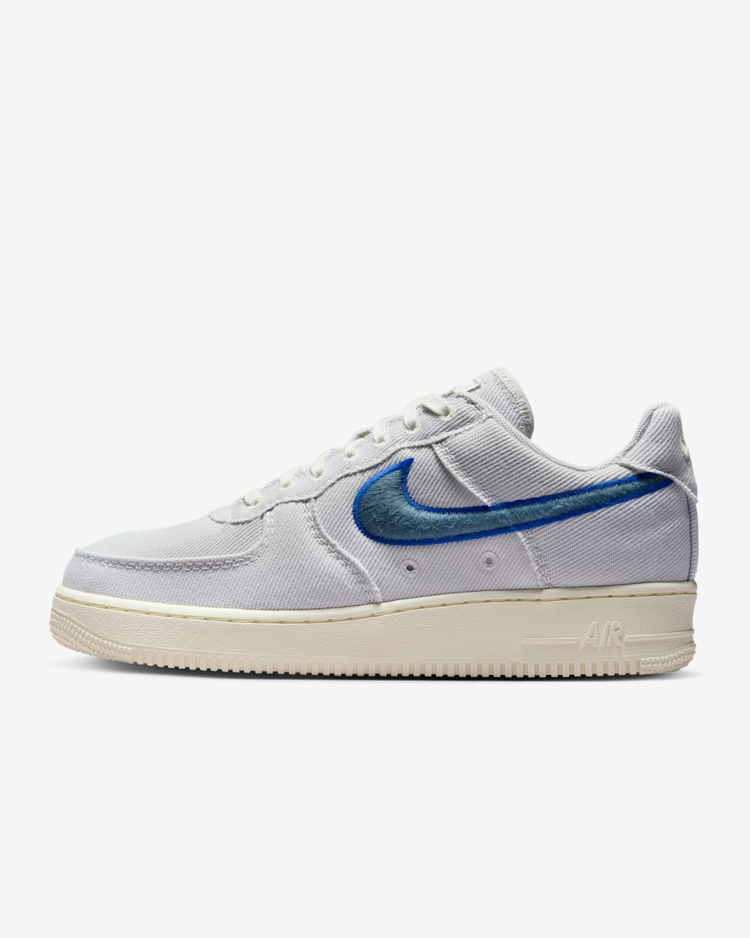 Nike Air Force 1 Low Canvas Men's Shoes - Photon Dust/Game Royal/Pale Ivory/Smokey Blue