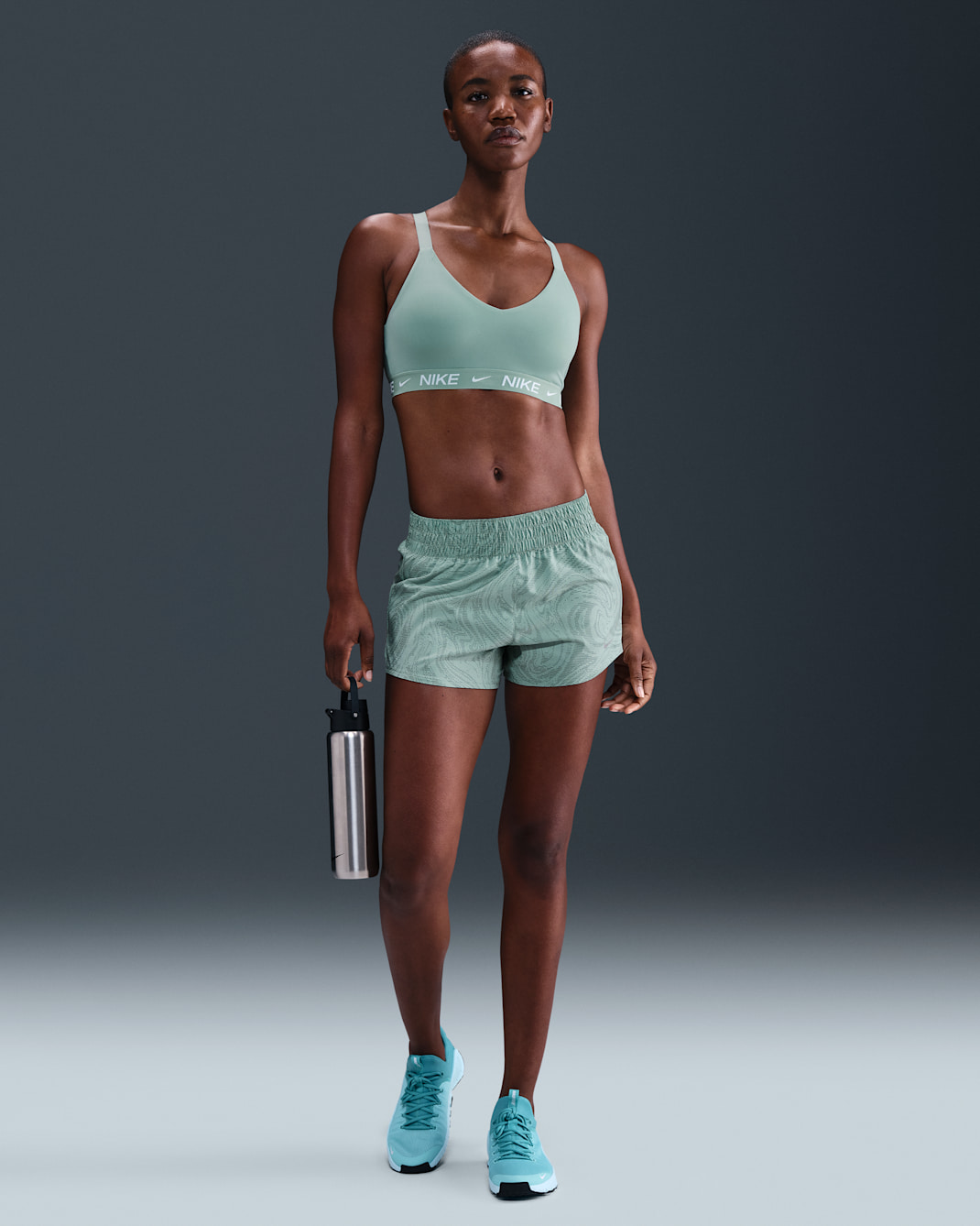 Nike One Women's Dri-FIT Mid-Rise 3" Brief-Lined Shorts - Cannon/White