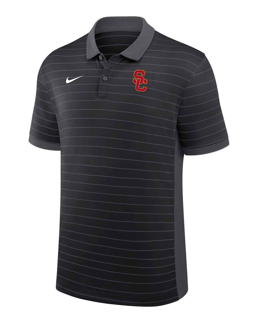 USC Sideline Victory Stripe Men's Nike Dri-FIT College Polo - Black