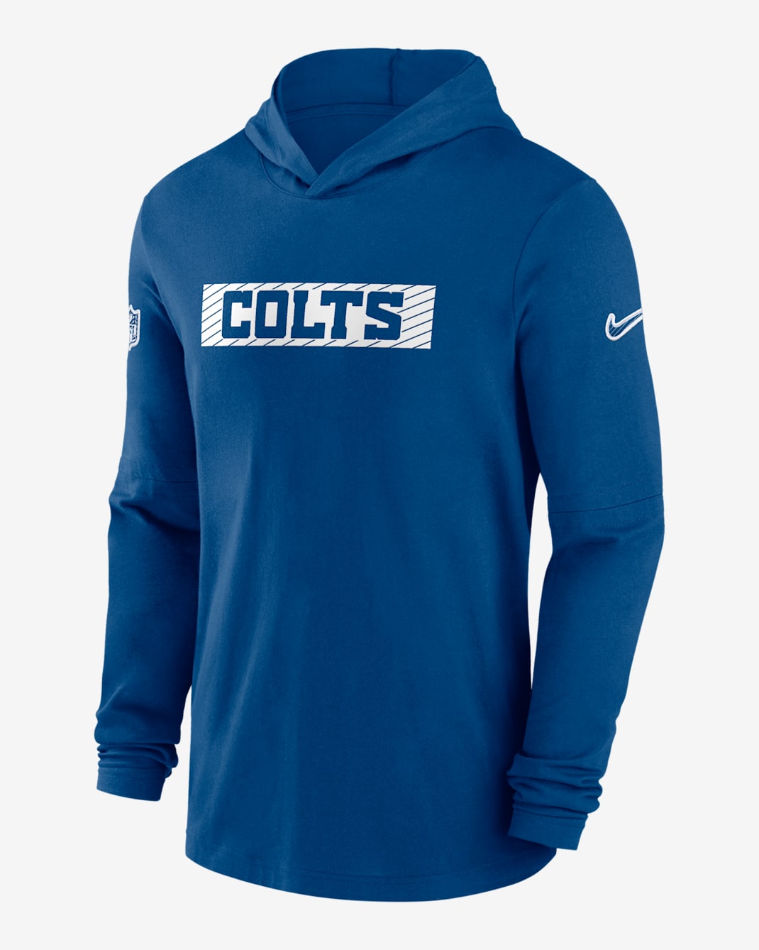 Indianapolis Colts Sideline Men's Nike Dri-FIT NFL Long-Sleeve Hooded Top - Royal