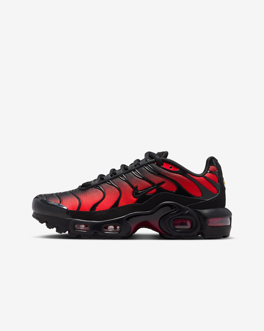 Nike Air Max Plus Older Kids' Shoes - Black/Light Crimson/Noble Red/Black