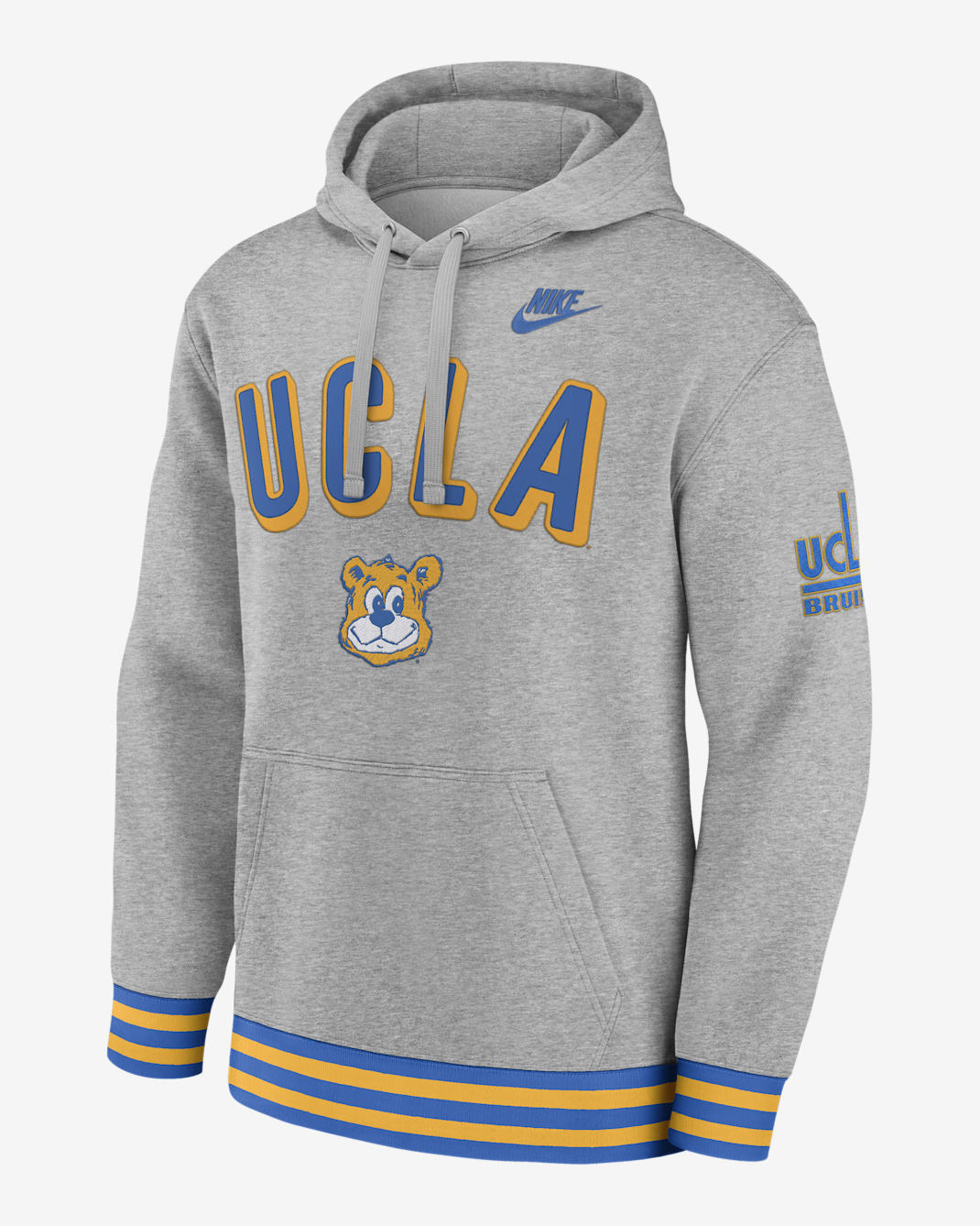 UCLA Legacy Retro Men’s Nike College Pullover Hoodie - Dark Grey Heather