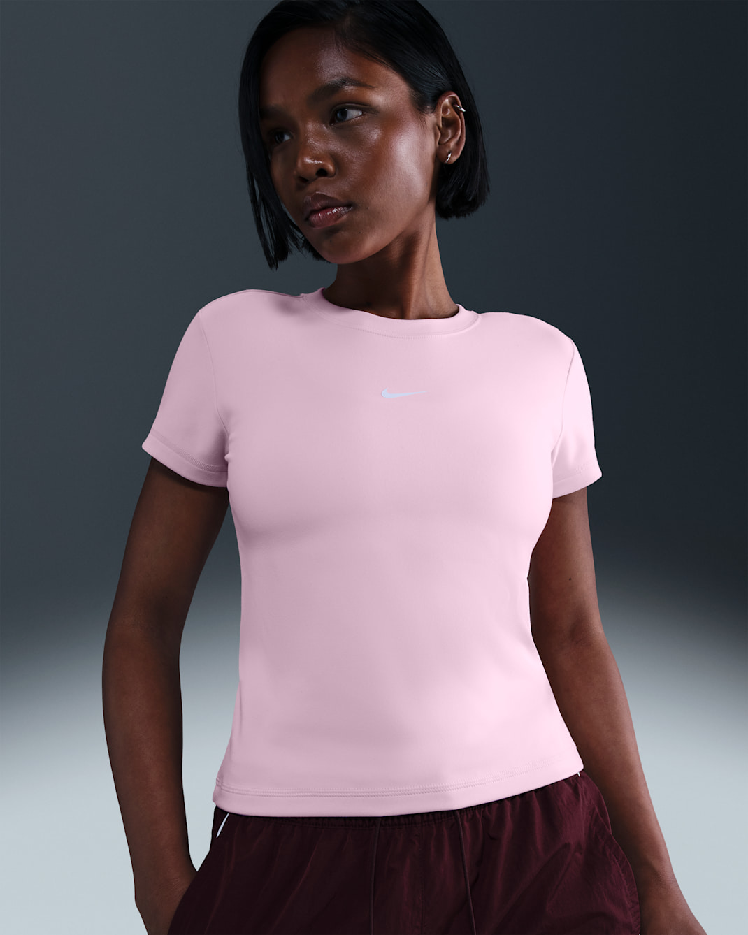 Nike Sportswear Women's Slim Cropped Top - Pink Foam