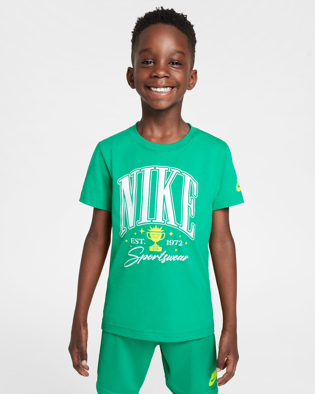 Nike Little Kids' Ace Arch T-Shirt - Stadium Green