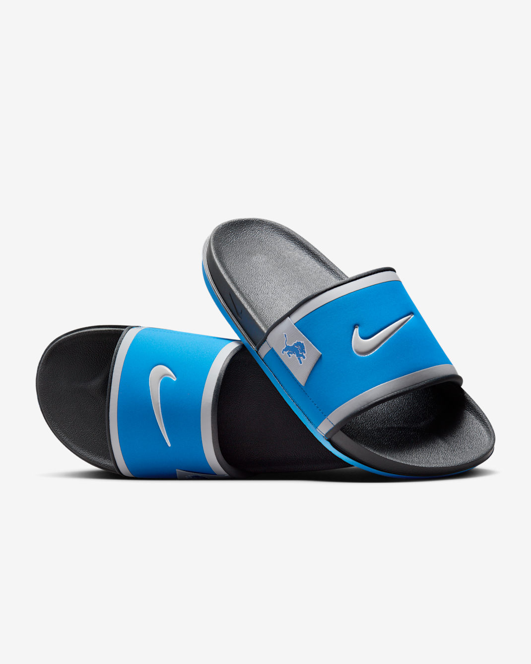 Nike Offcourt (Detroit Lions) Offcourt Slides - Battle Blue/Dark Smoke Grey/Wolf Grey