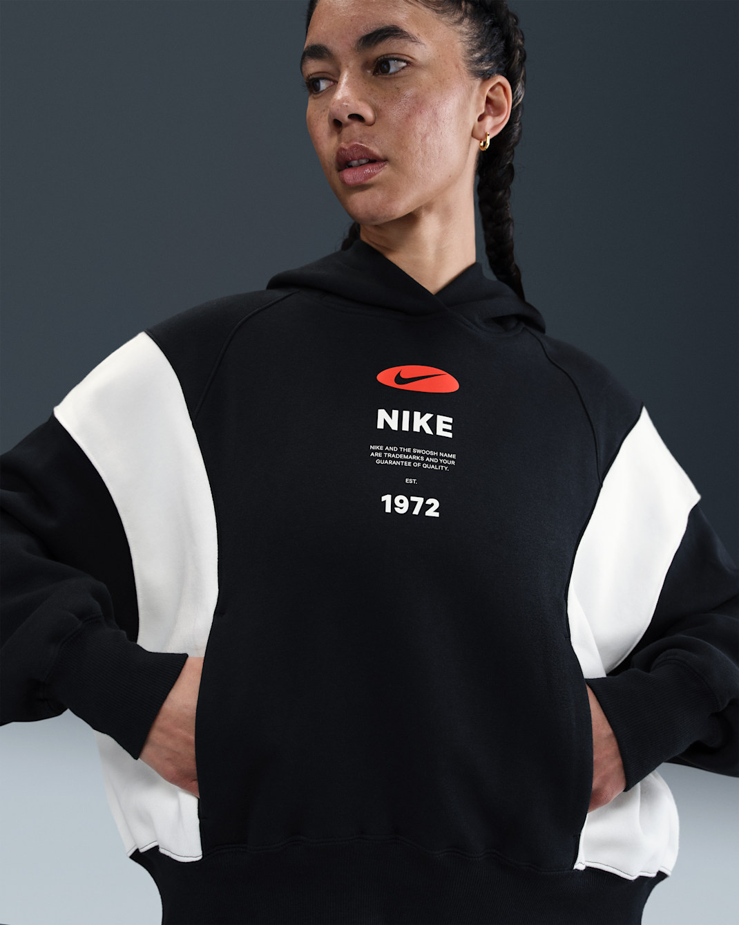 Nike Sportswear Phoenix Fleece Women's Oversized Hoodie - Black/Sail/Black