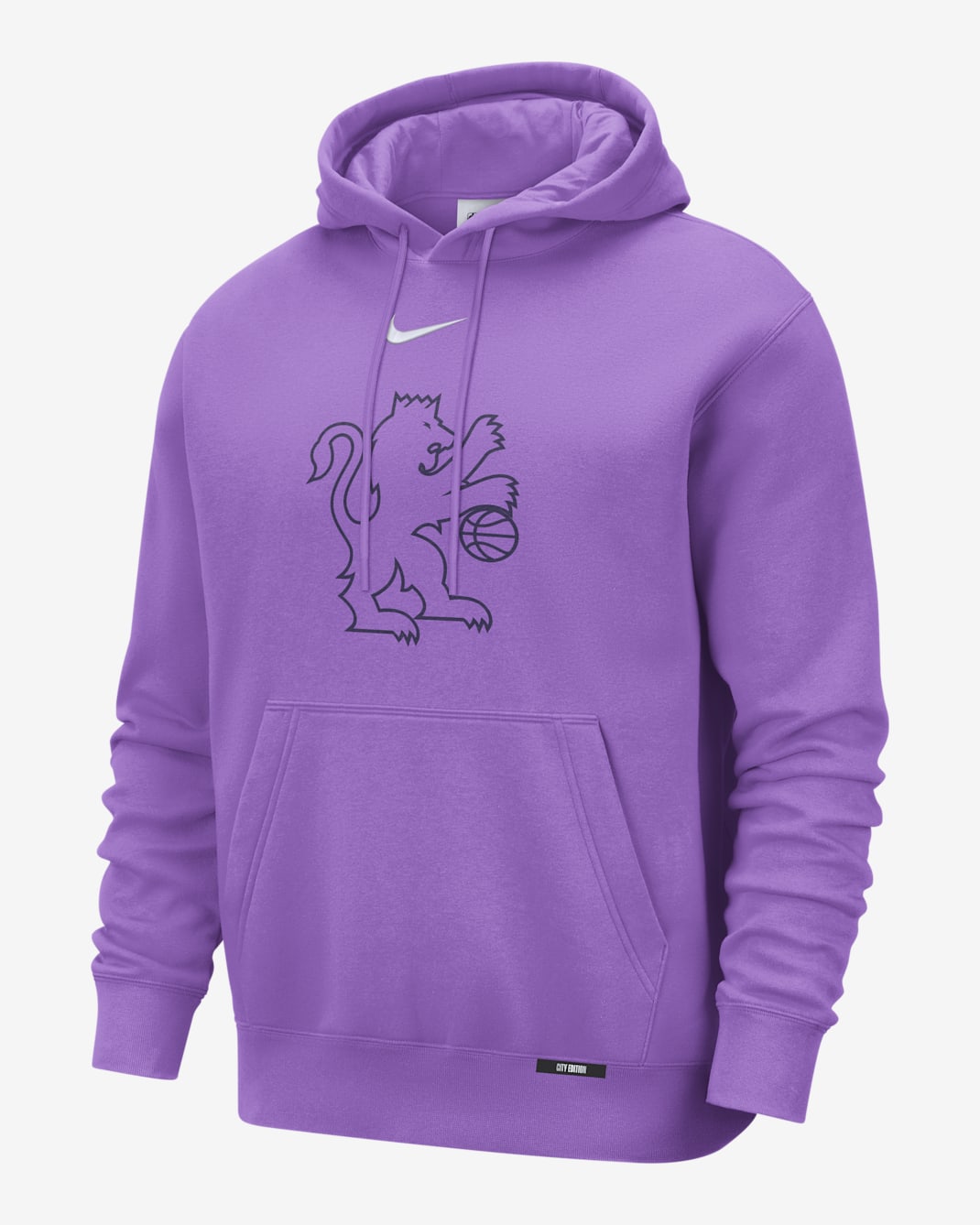 Sacramento Kings City Edition Men's Nike Club Hoodie - Bright Violet
