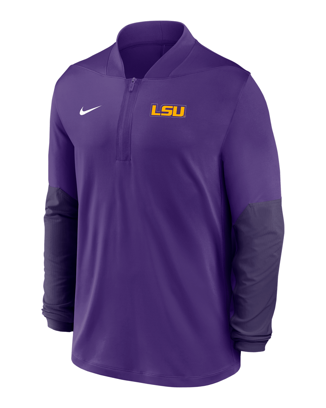 LSU Men's Nike Dri-FIT College 1/2-Zip Top - Purple
