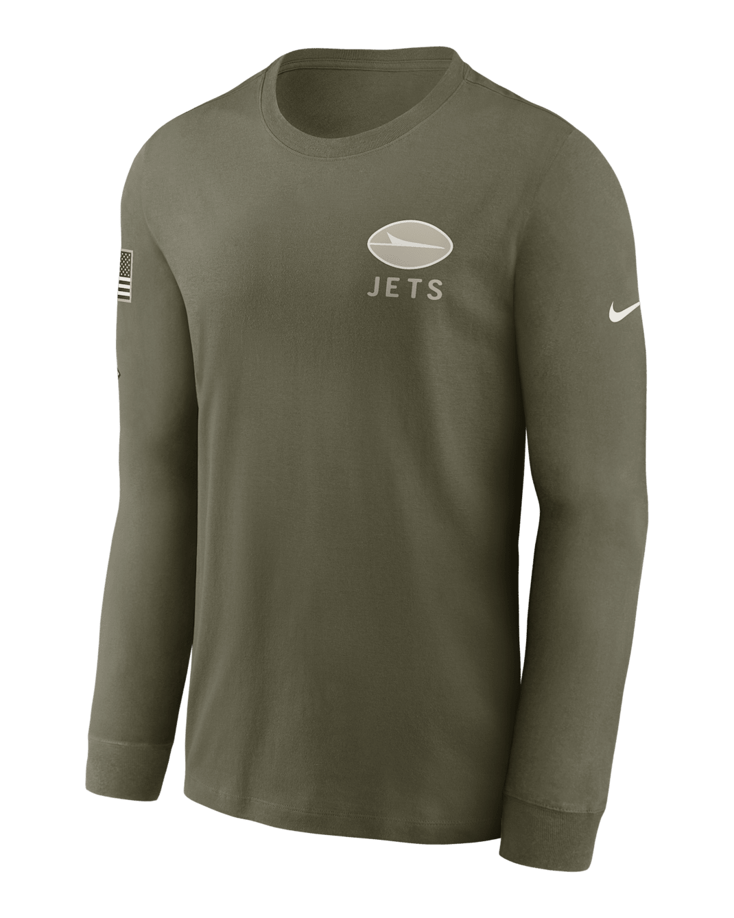 New York Jets Salute to Service Men's Nike NFL Long-Sleeve T-Shirt - Olive