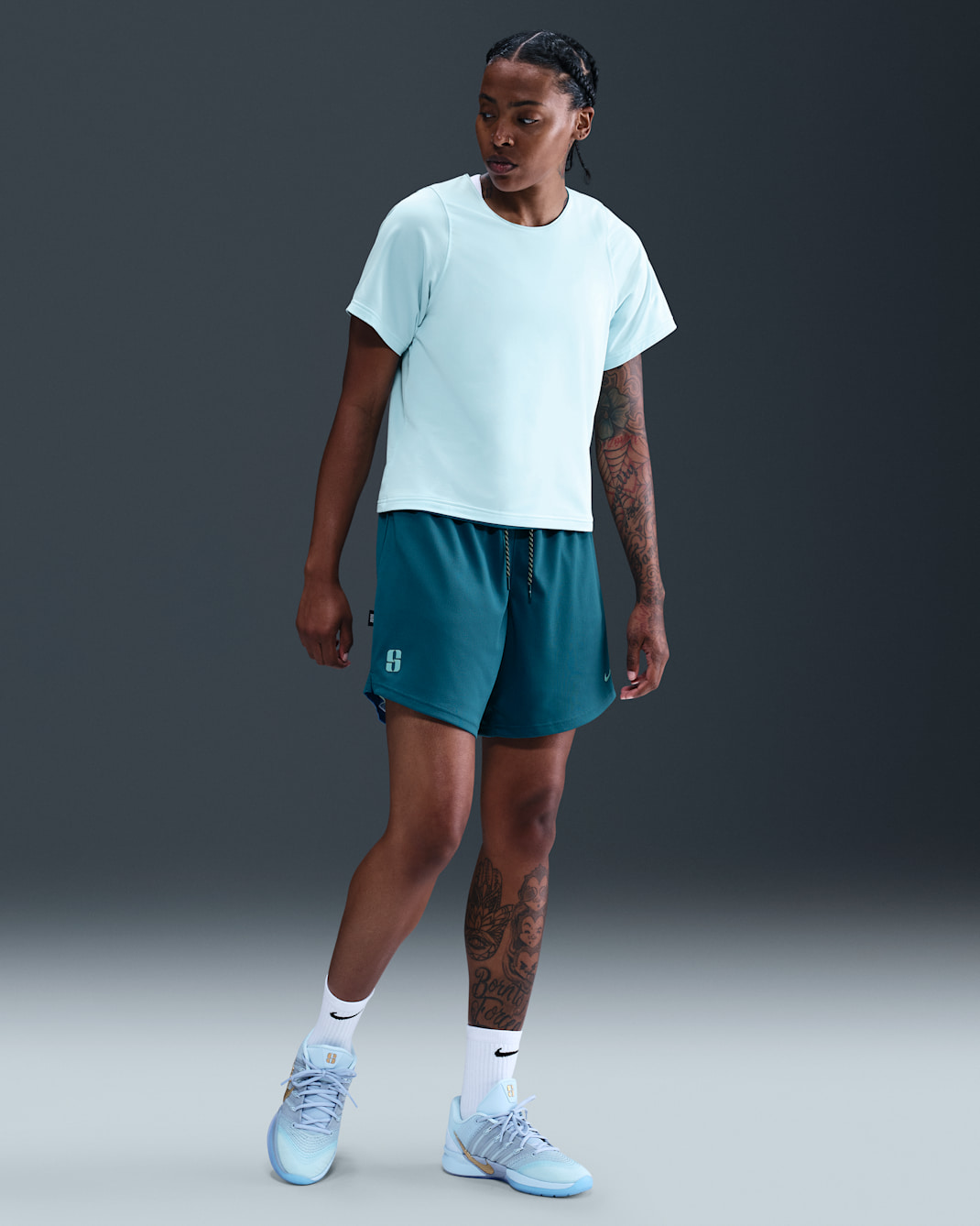 Sabrina Dri-FIT Reversible Basketball Shorts - Rift Blue/Glacier Blue/Blue Force/Glacier Blue
