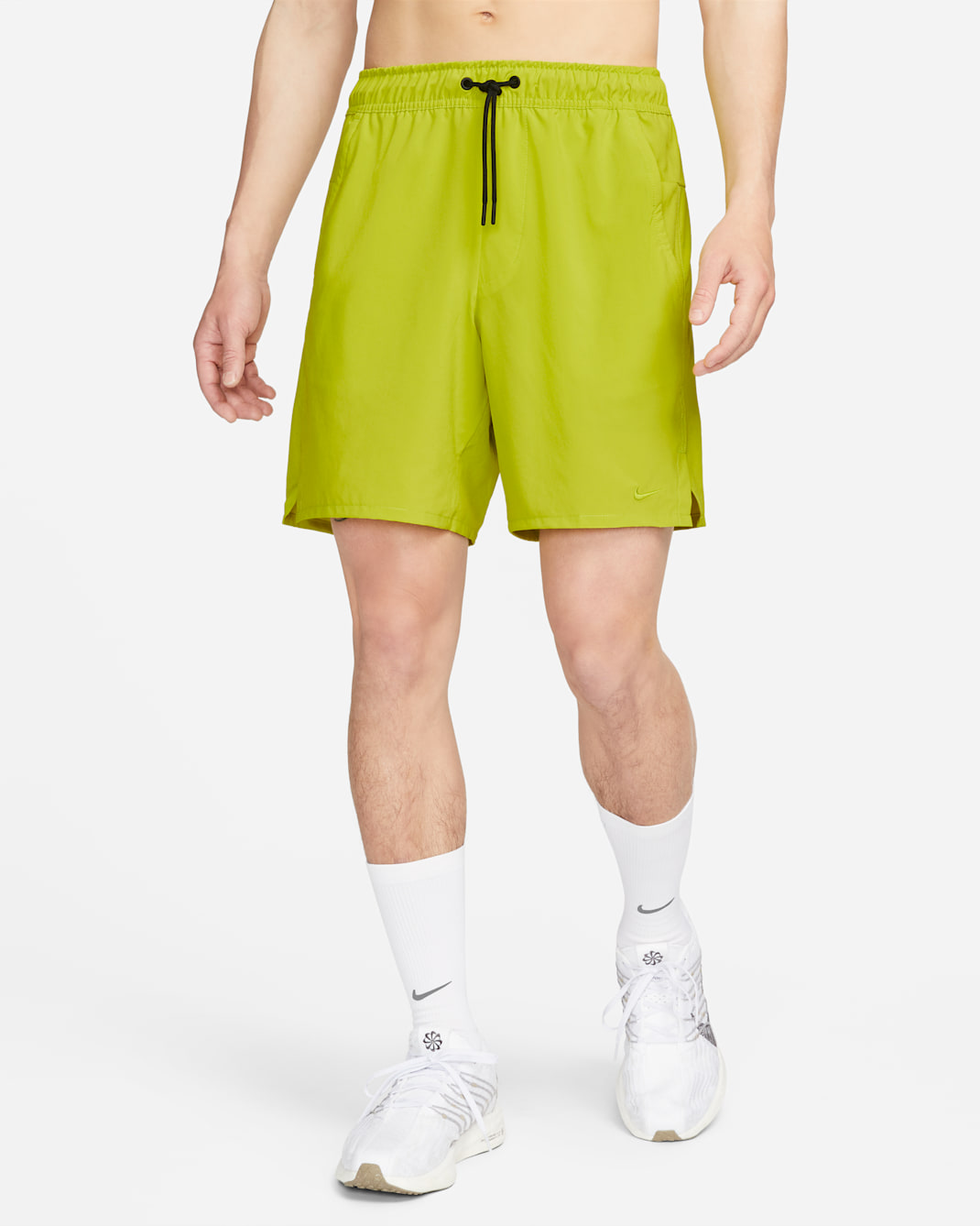 Nike Unlimited Men's Dri-FIT 18cm (approx.) Unlined Versatile Shorts - Bright Cactus/Black/Bright Cactus