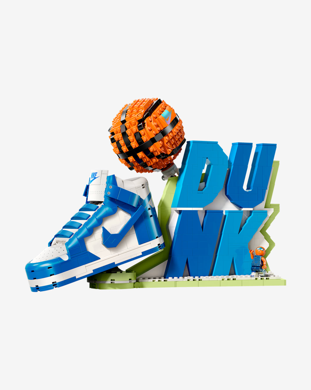 Kit de fabricación de tenis con minifigura exclusiva Nike Dunk x LEGO® Set - Azul