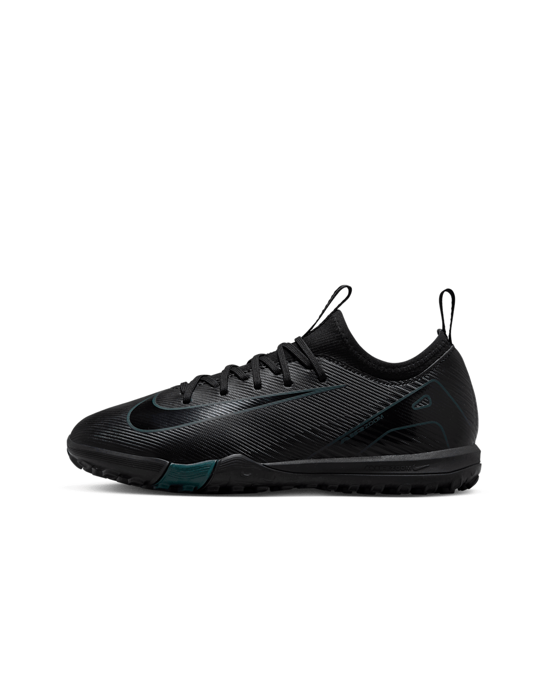 Nike Jr. Mercurial Vapor 16 Academy Younger/Older Kids' Turf Low-Top Football Shoes - Black/Deep Jungle/Black