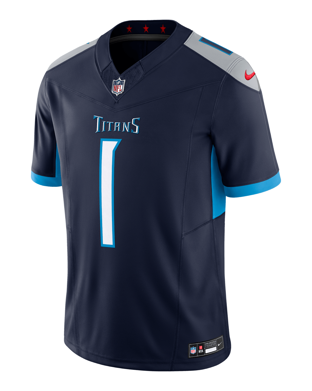 Cam Ward Tennessee Titans 2025 NFL Draft First Round Pick Men's Nike Dri-FIT NFL Limited Jersey - Navy