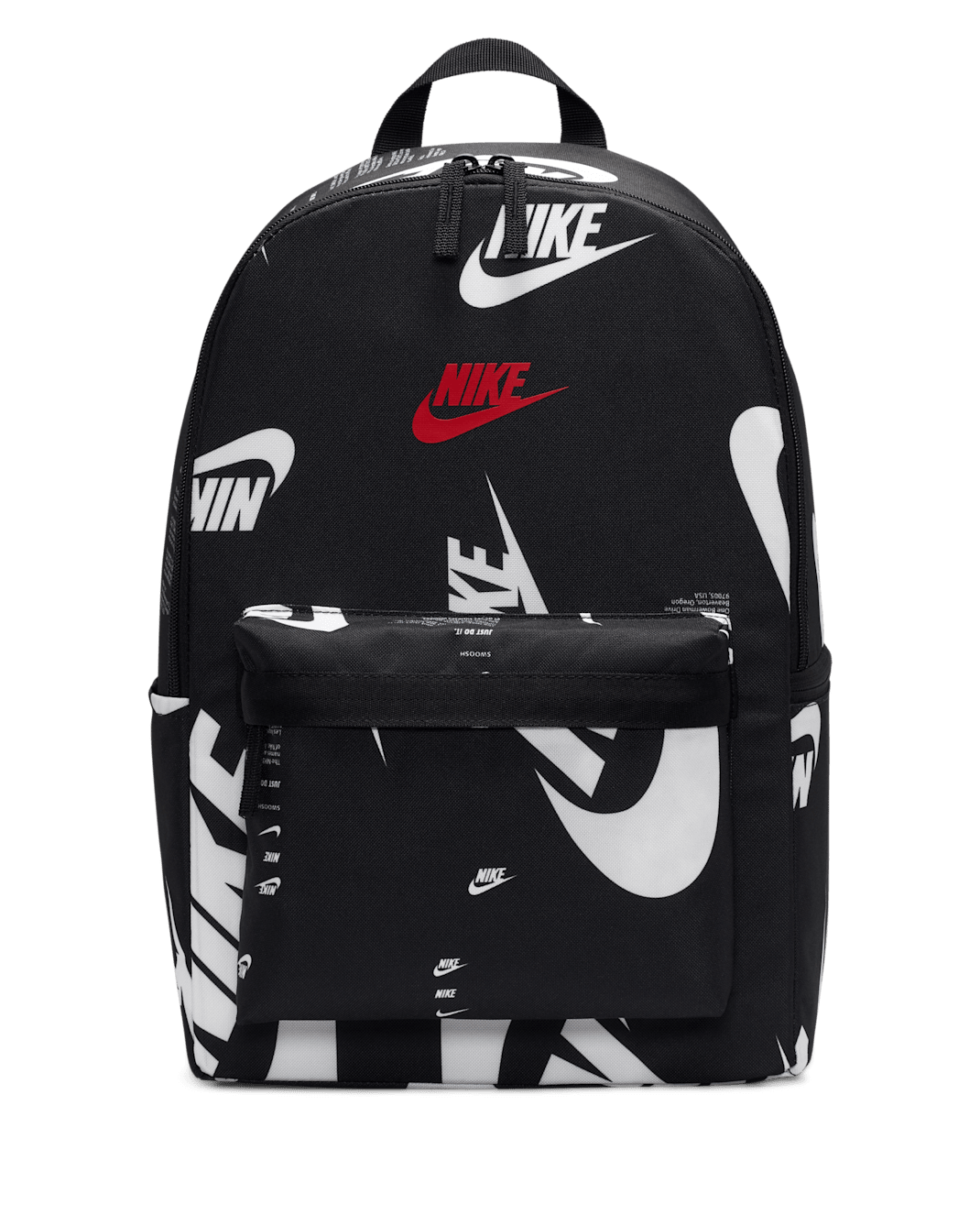 Nike Heritage Backpack (25L) - Black/Black/University Red