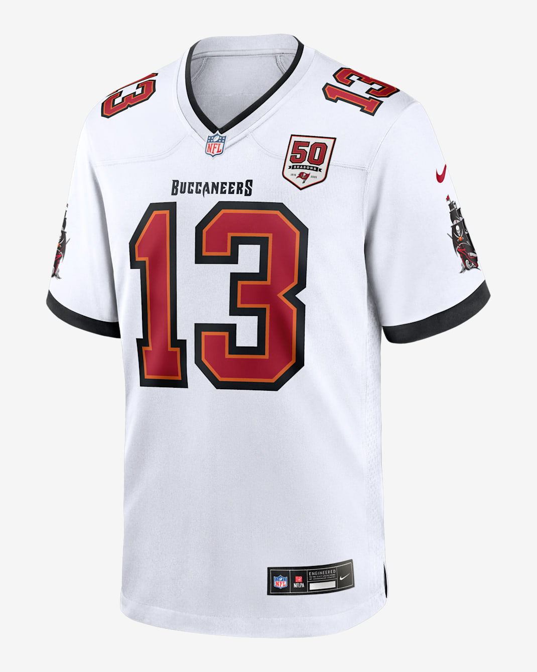 Mike Evans Tampa Bay Buccaneers 50th Anniversary Men's Nike NFL Game Jersey - White