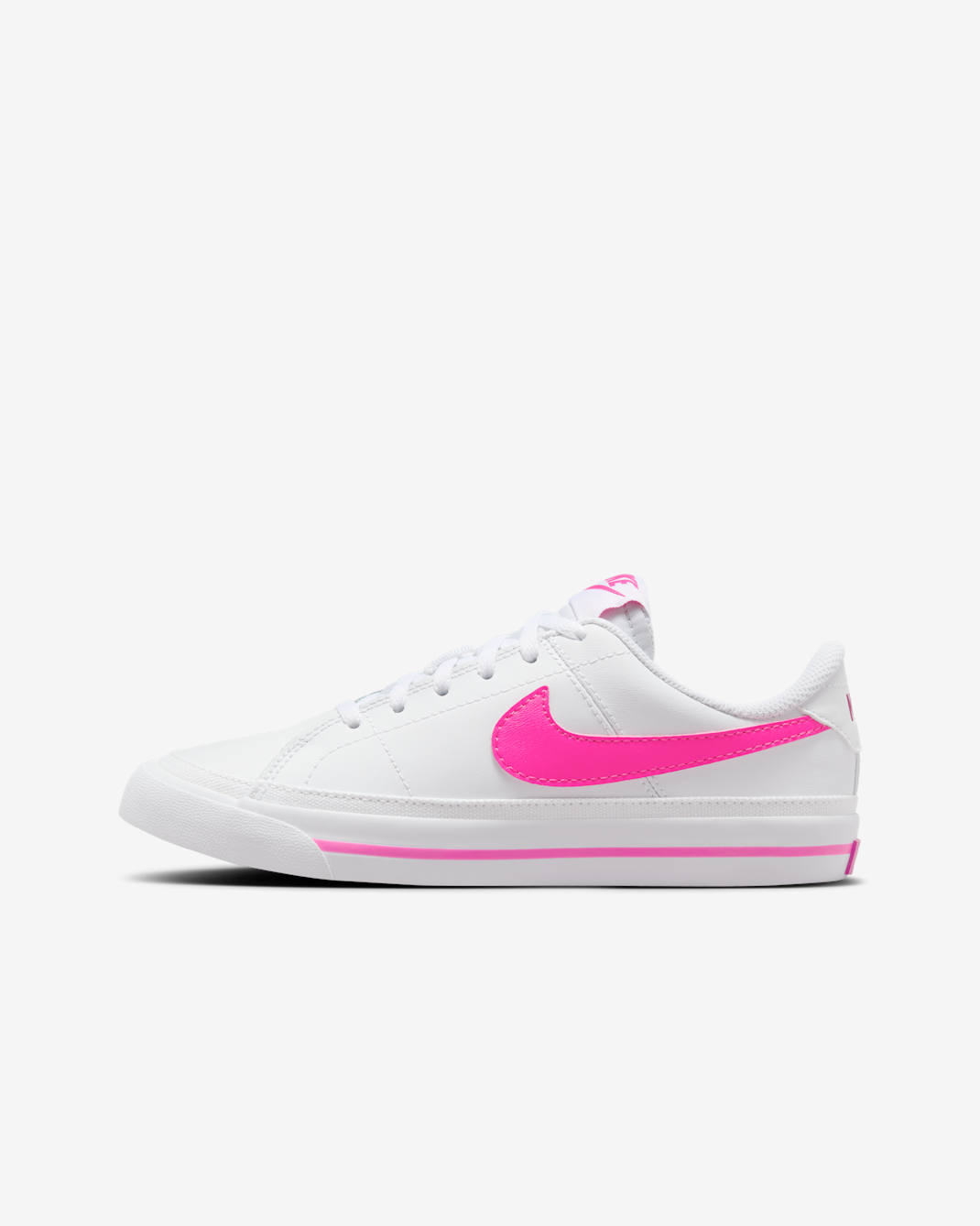 Nike Court Legacy Big Kids' Shoes - White/Laser Fuchsia