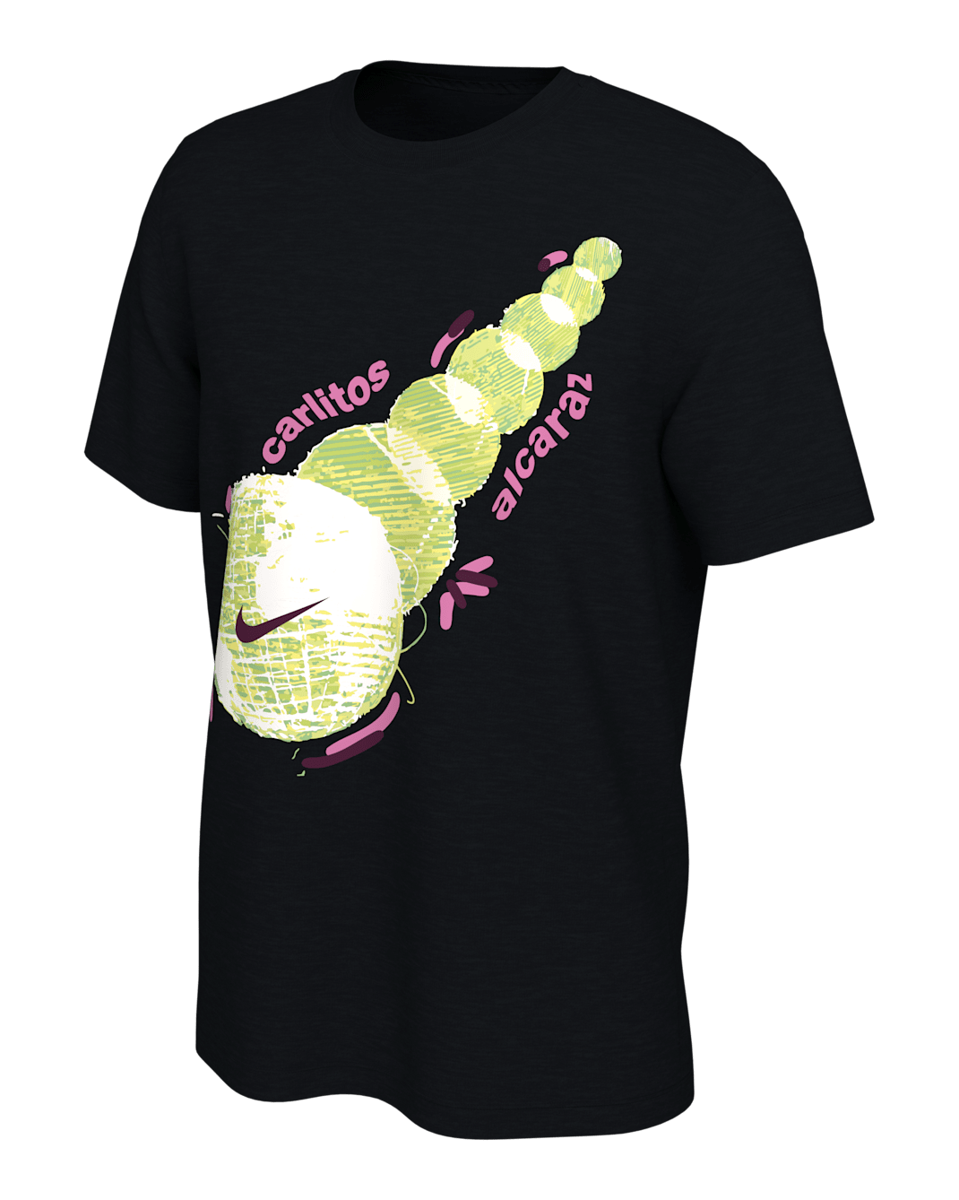 T-shirt à manches courtes Nike Tennis Carlos Alcaraz - Noir