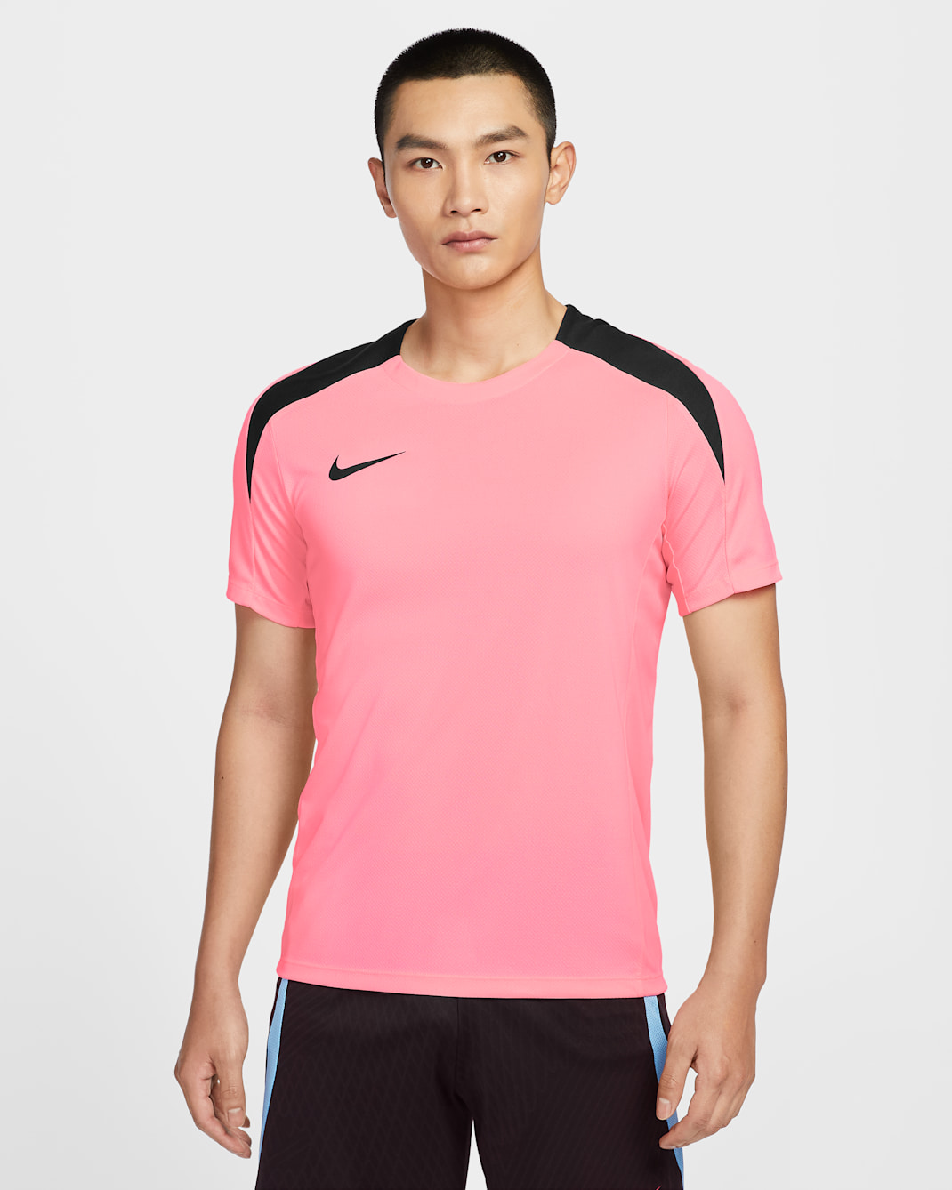 Nike Strike Men's Dri-FIT Short-Sleeve Football Top - Sunset Pulse/Sunset Pulse/Black/Black