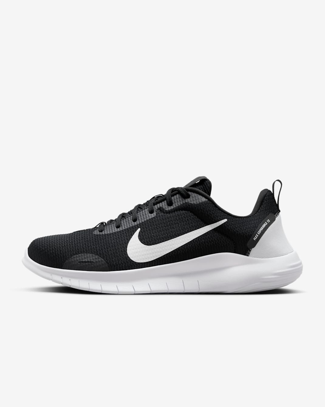 Nike Flex Experience Run 12 Men's Road Running Shoes - Black/Dark Smoke Grey/White