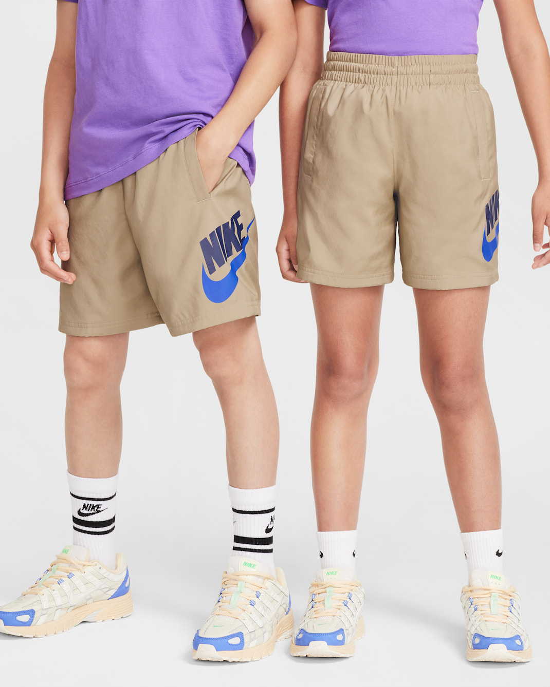 Nike Sportswear Older Kids' Woven Shorts - Khaki