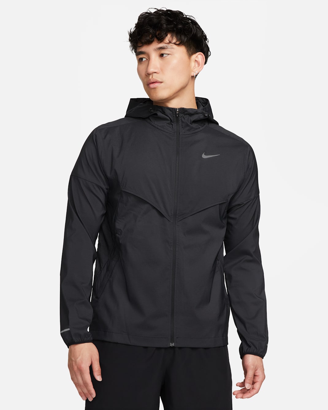 Nike Windrunner Men's Repel Running Jacket - Black/Black