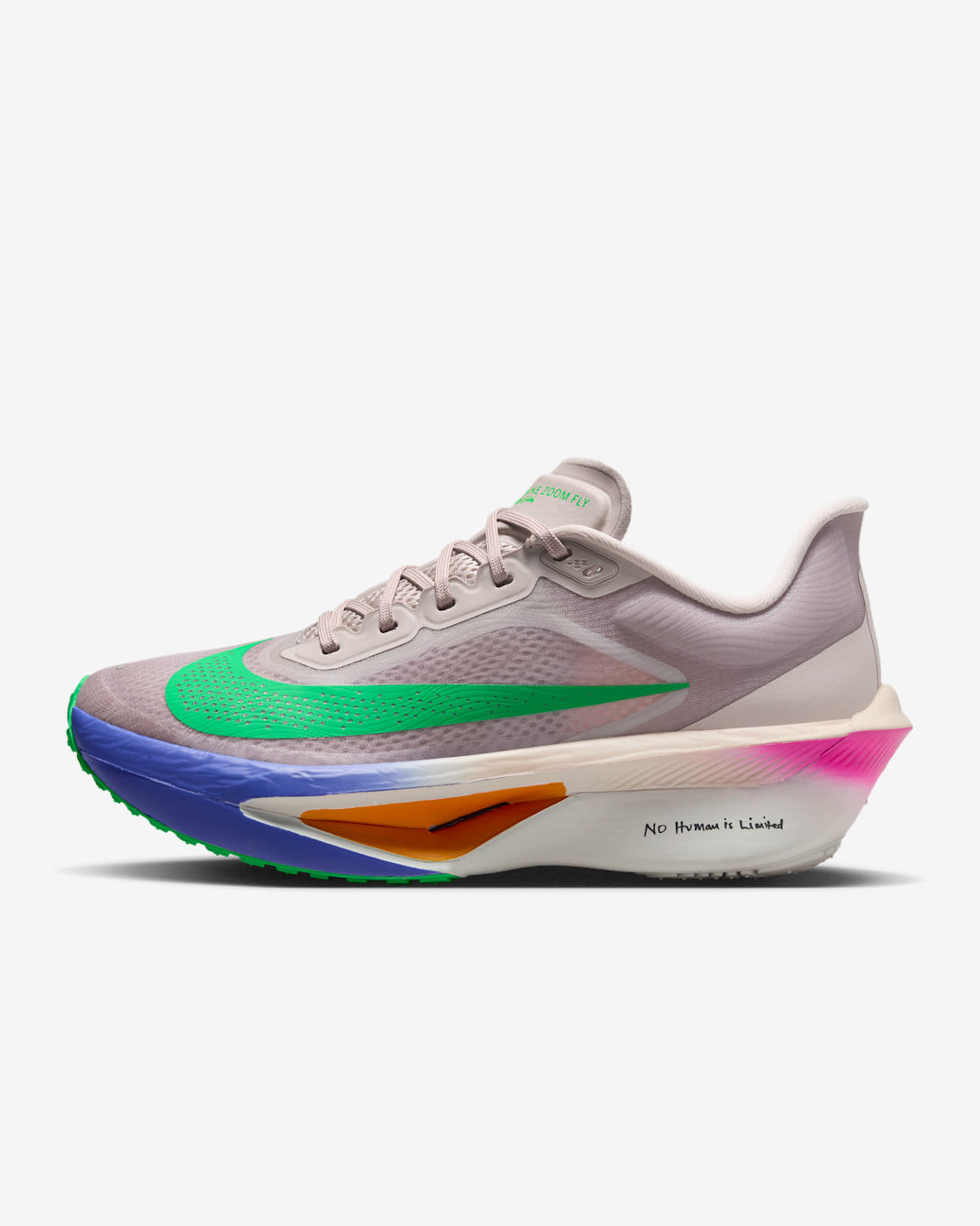 Nike Zoom Fly 6 'Eliud Kipchoge' Women's Road Racing Shoes - Silt Red/Persian Violet/Fire Pink/Green Shock