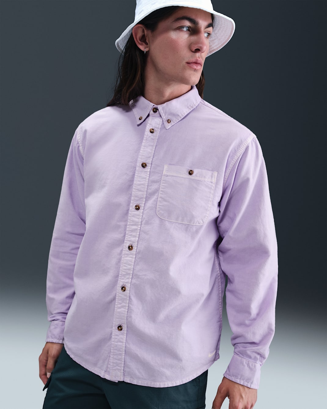 Camisa Oxford para hombre Nike Life - Hortensias/Hortensias