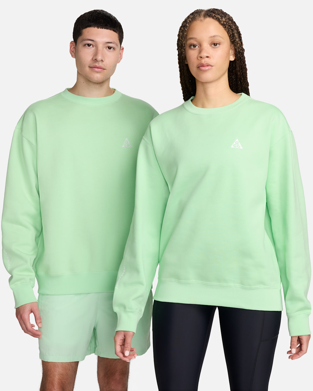 Nike ACG Therma-FIT Fleece Crew - Vapor Green/Summit White