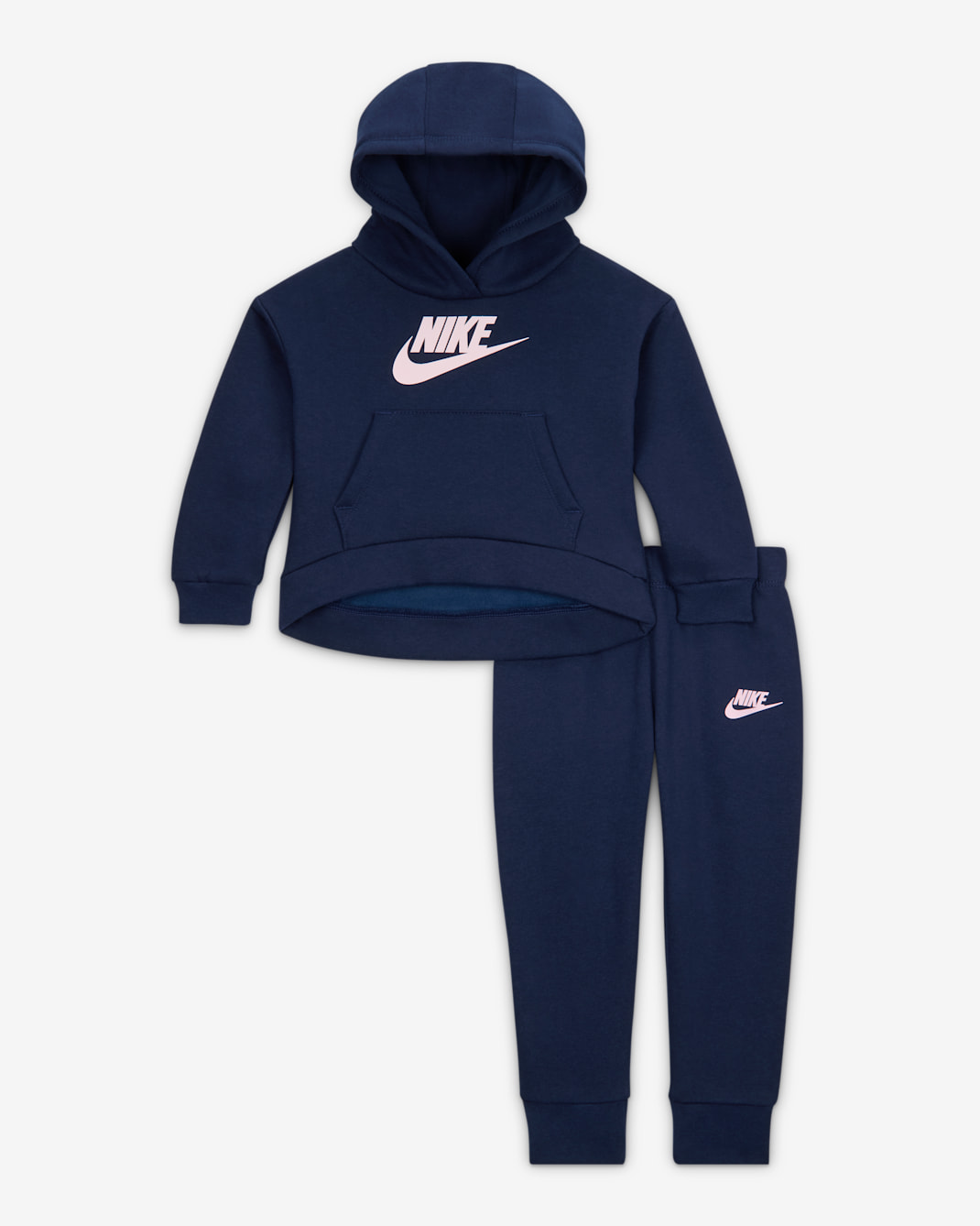 Souprava mikiny s kapucí a tepláků Nike Sportswear Club Fleece pro kojence (12–24 měsíců) - Midnight Navy