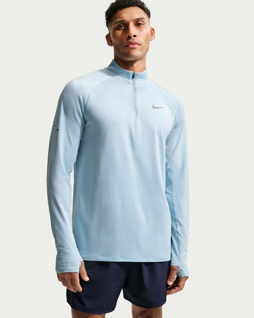 Nike Stride Men's Dri-FIT 1/4-Zip Running Top - Light Armory Blue