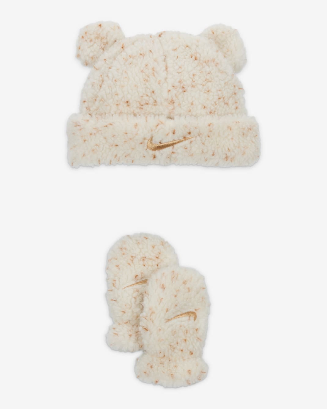 Nike Cozy Comfort Baby (12-24M) 2-Piece Beanie Set - Pale Ivory