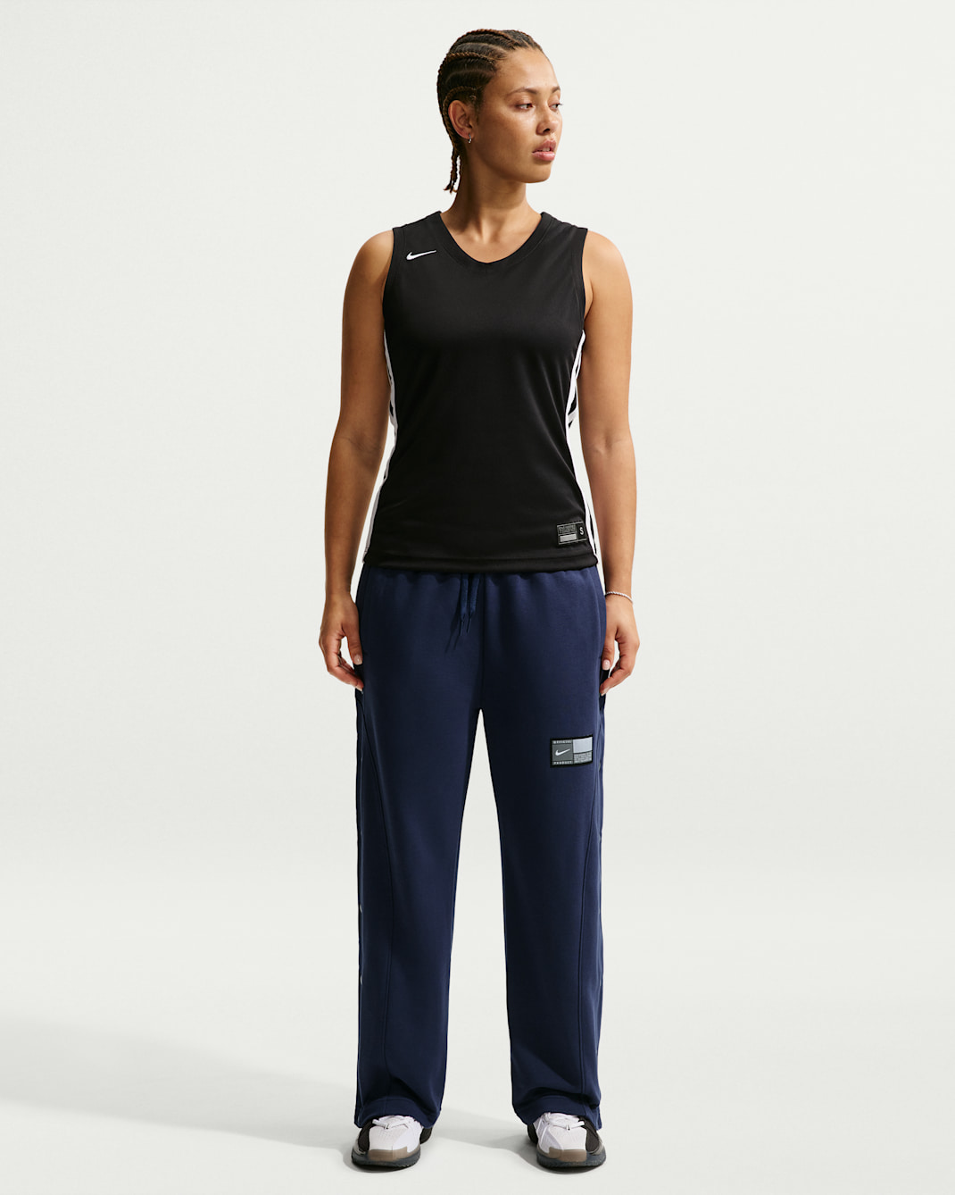 Nike Women's Fleece Tear-Away Basketball Pants - Midnight Navy