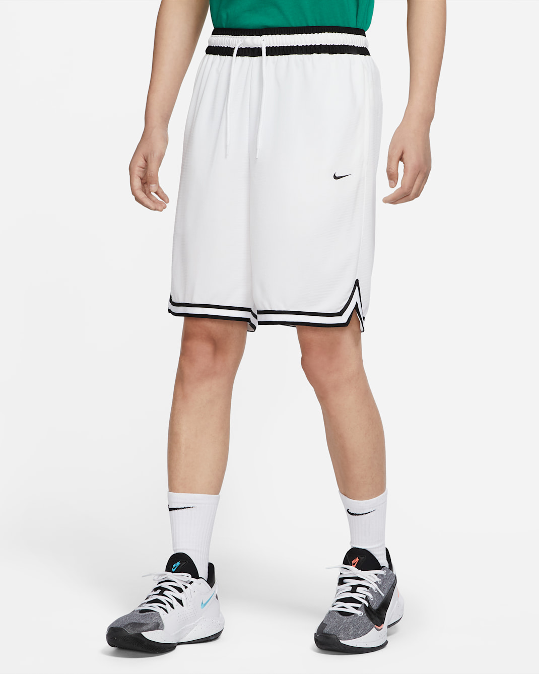 Nike Dri-FIT DNA Men's Basketball Shorts - White/Black
