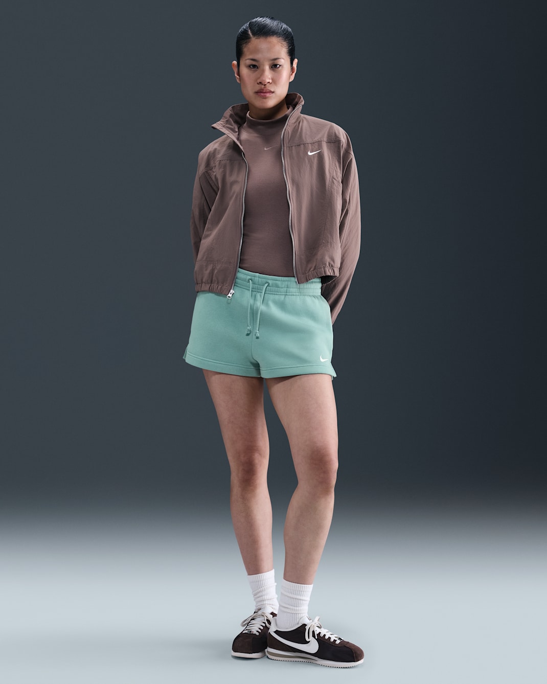 Nike Sportswear Phoenix Fleece damesshorts met halfhoge taille (5 cm) - Cannon/Sail