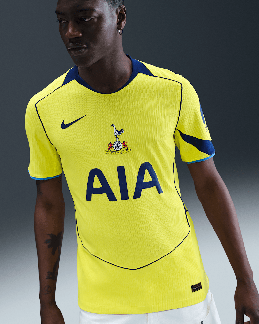 Maillot de foot Authentic Nike Dri-FIT Total 90 ADV Tottenham Hotspur 2025/26 Match 3e tenue pour homme - Dynamic Yellow/Blue Void/Pacific Blue/Blue Void