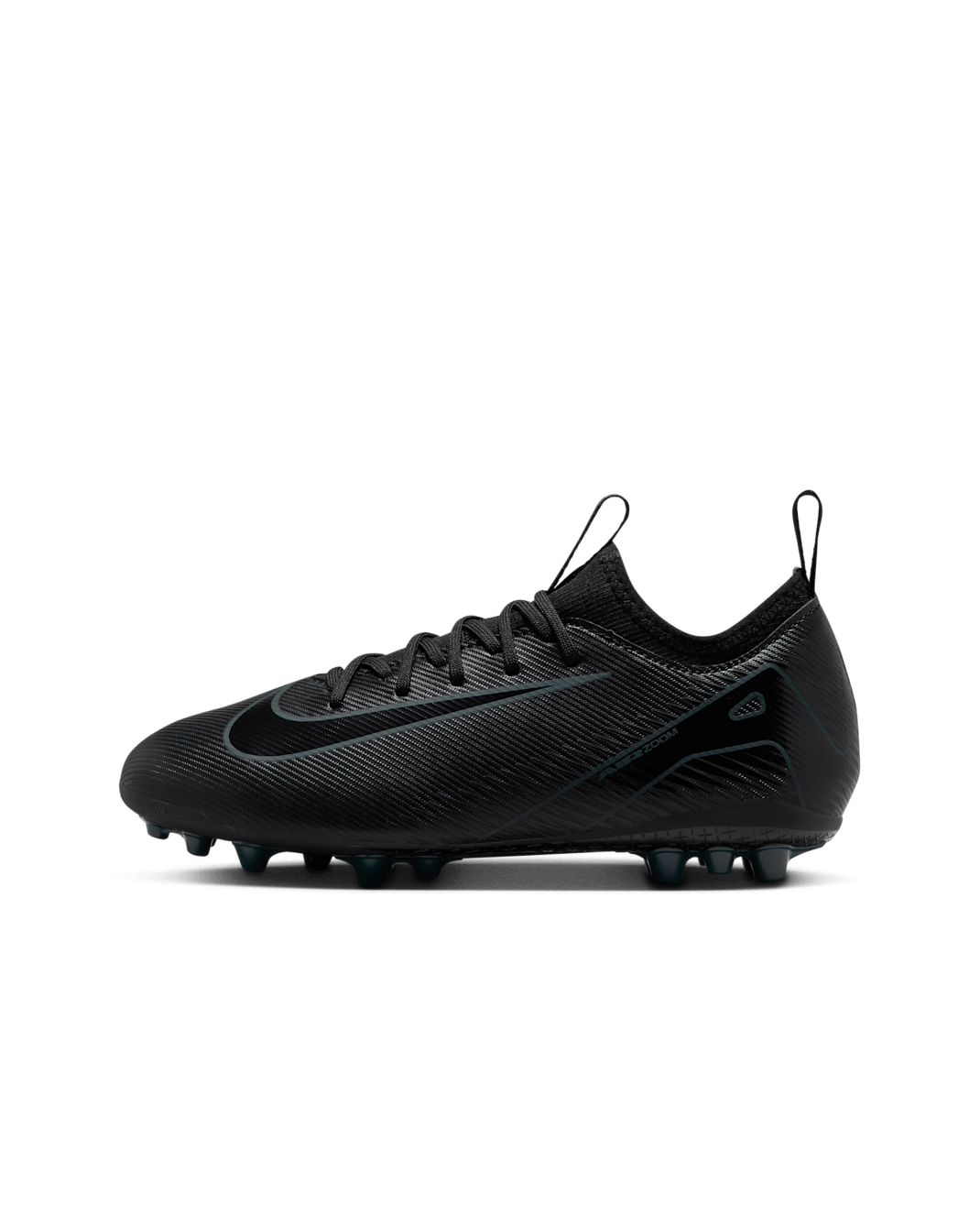 Nike Jr. Mercurial Vapor 16 Academy Younger/Older Kids' Artificial-Grass Low-Top Football Boot - Black/Deep Jungle/Black
