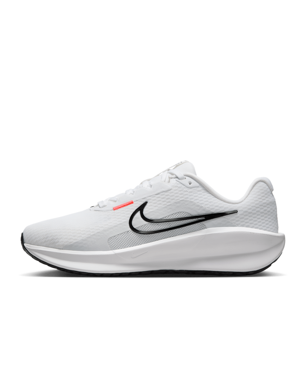 Nike Downshifter 13 Men's Road Running Shoes (Extra Wide) - White/Pure Platinum/Bright Crimson/Black