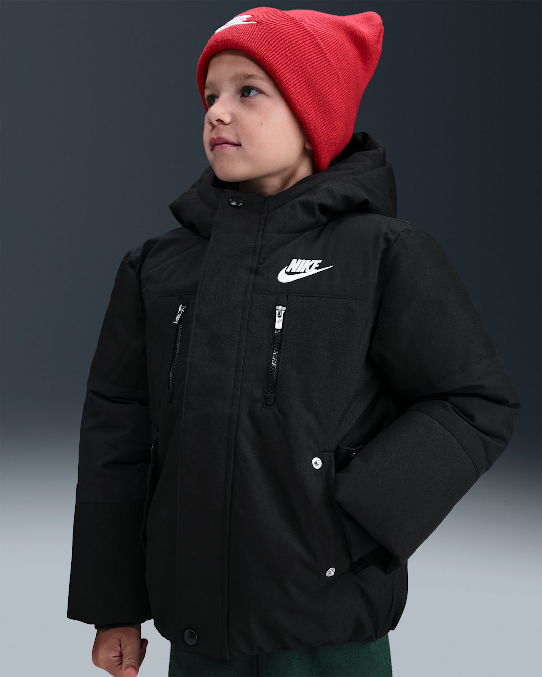 Nike Little Kids' Outdoor Jacket - Black