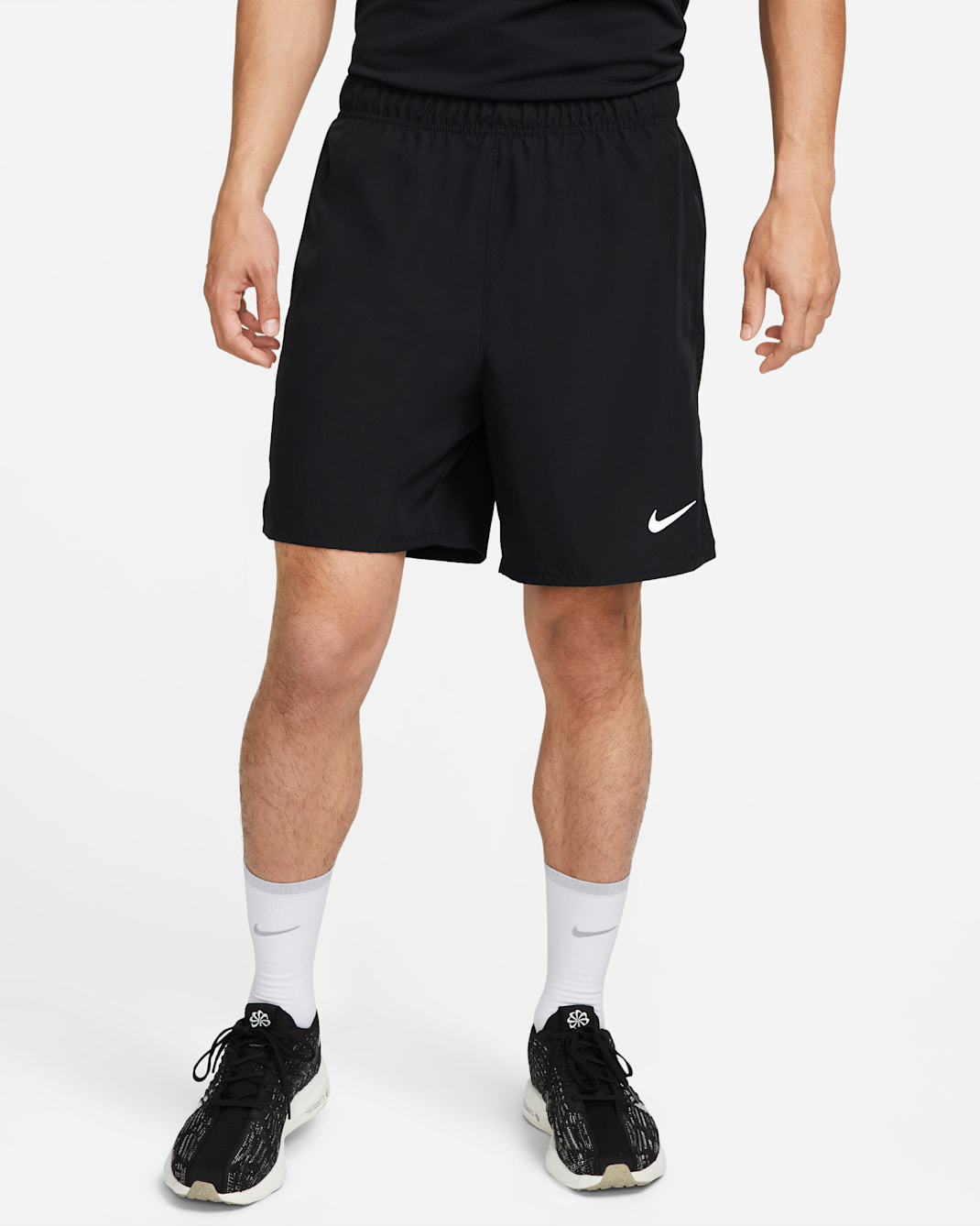 Nike Dri-FIT Challenger Men's 18cm (approx.) Brief-Lined Versatile Shorts - Black/Black/Black