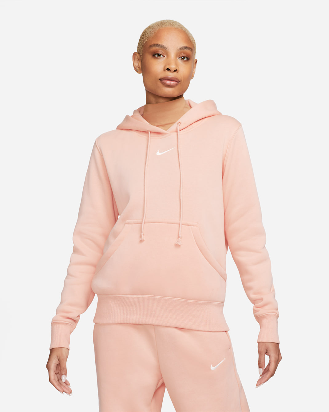Nike Sportswear Phoenix Fleece Women's Pullover Hoodie - Arctic Orange/Sail