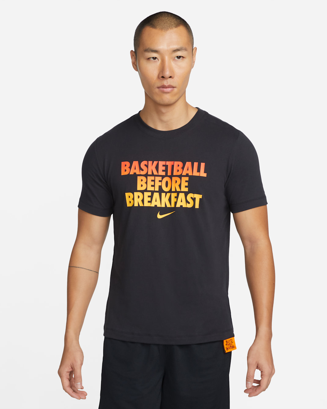 Nike Dri-FIT 男款籃球 T 恤 - 黑色