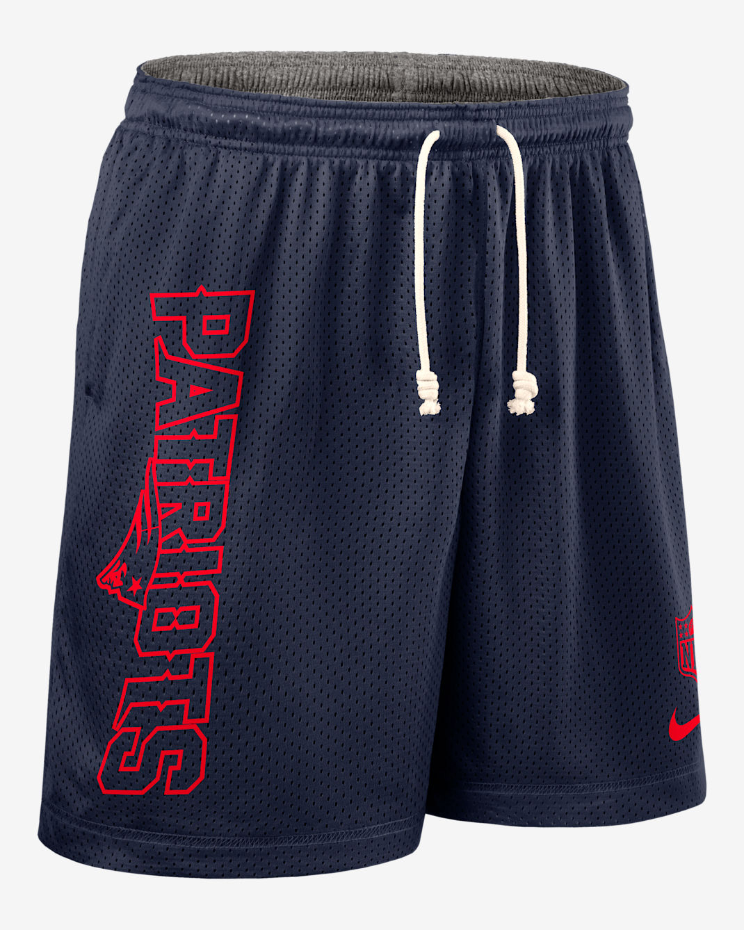Shorts Nike Dri-FIT de la NFL para hombre New England Patriots Sideline Reversible - Azul marino