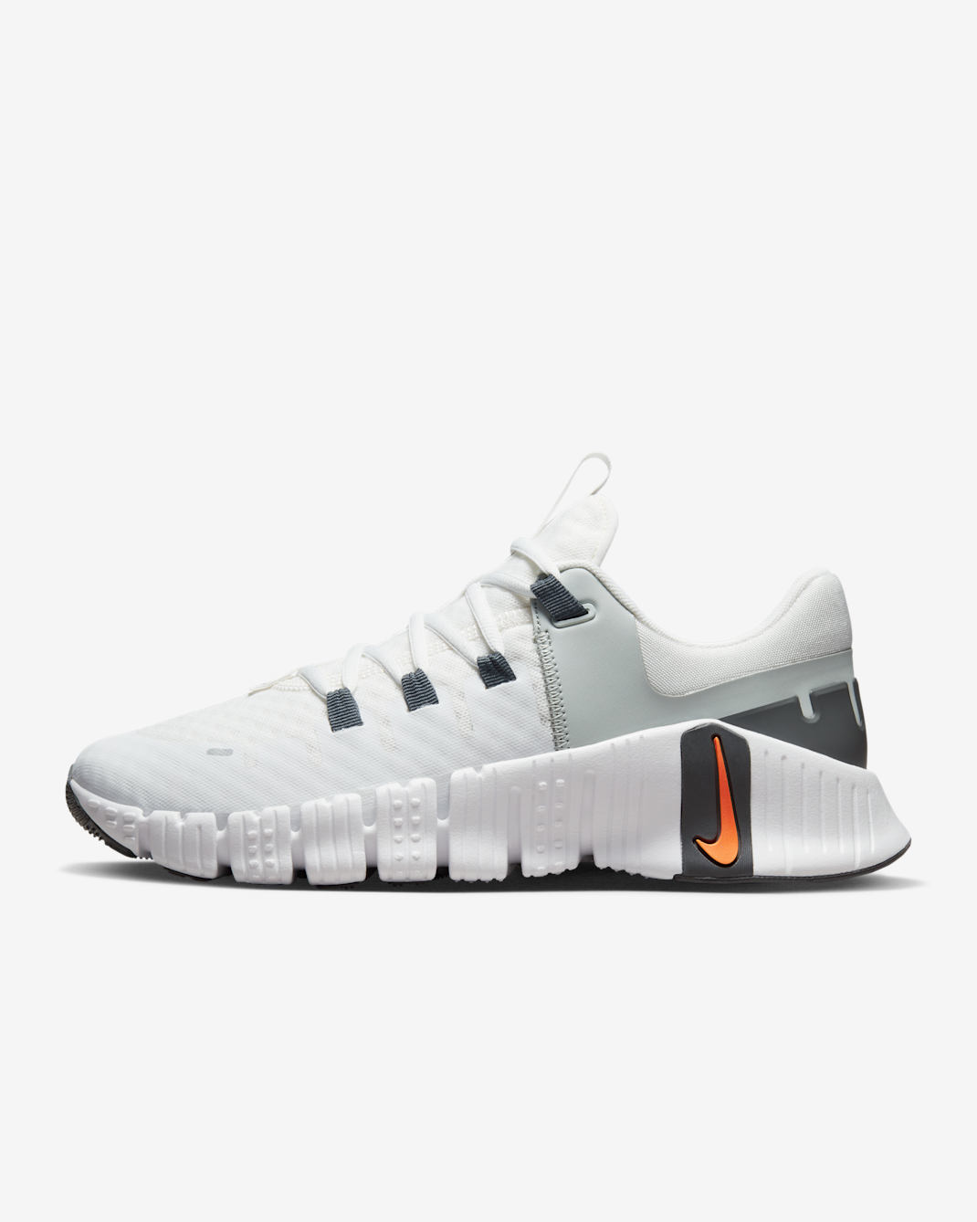 รองเท้าออกกำลังกายผู้ชาย Nike Free Metcon 5 - Summit White/Light Silver/Iron Grey/Bright Mandarin