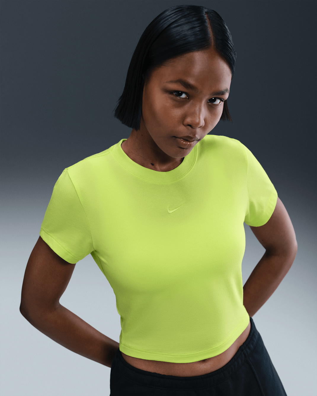 Playera cropped para mujer Nike Sportswear Chill Knit - Cíber