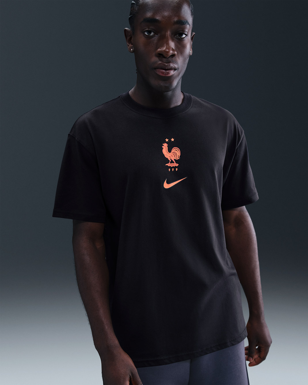 FFF Premium Goalkeeper Men's Nike Soccer T-Shirt - Black