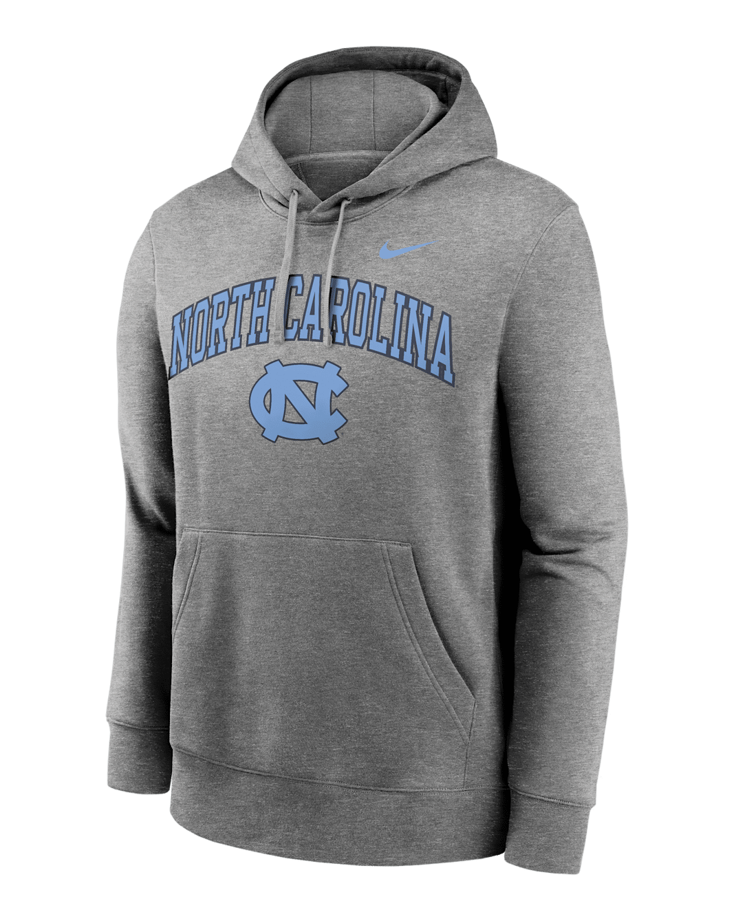 Sudadera con gorro sin cierre universitaria Nike para hombre North Carolina Arch - Gris