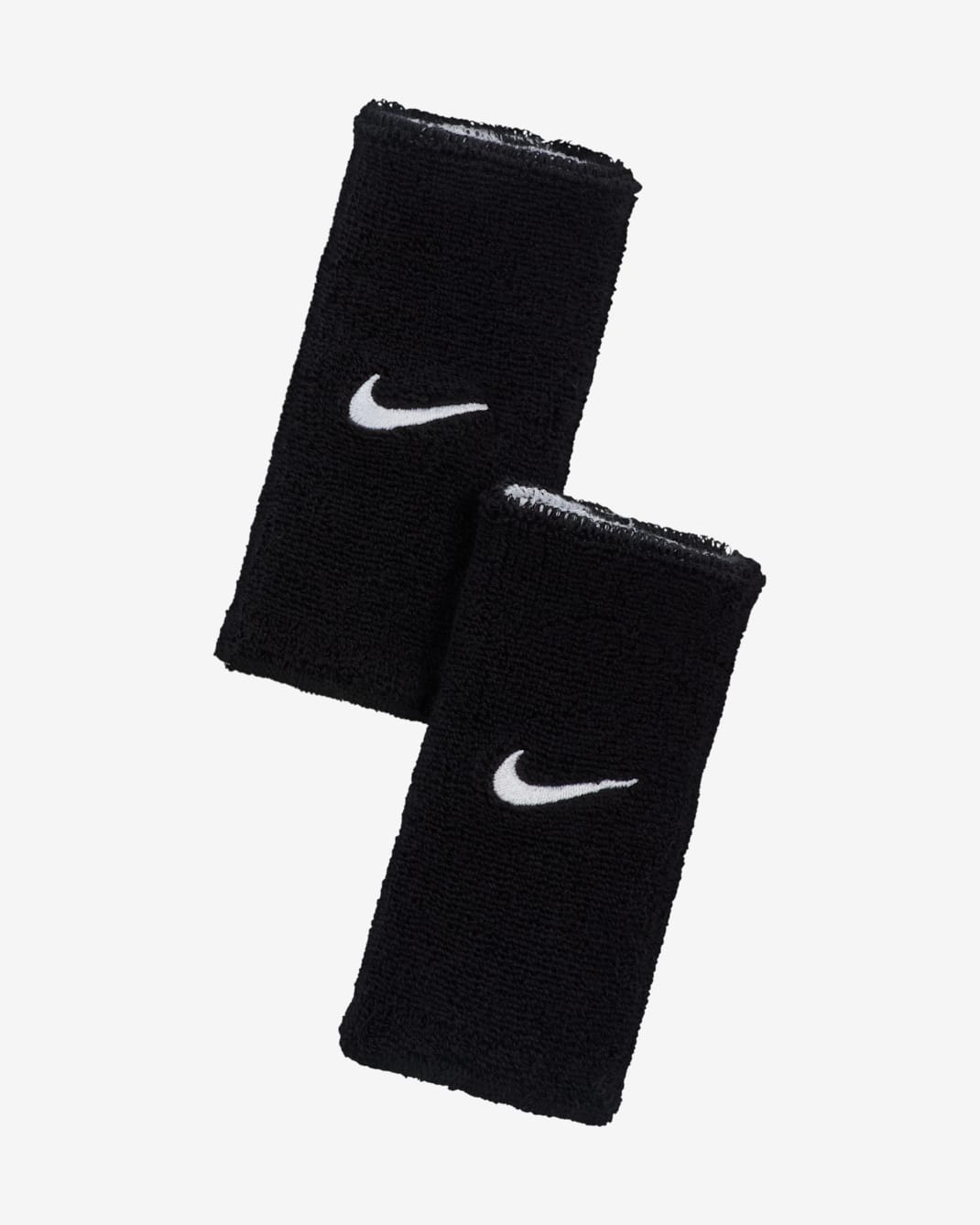 Nike Swoosh Classic Reversible Wristbands (2-Pack) - Black