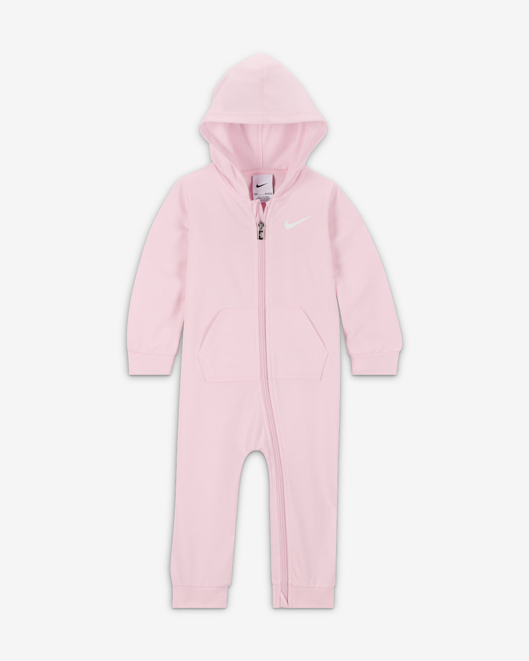Nike Essentials Baby (12-24M) Hooded Coverall - Pink Foam