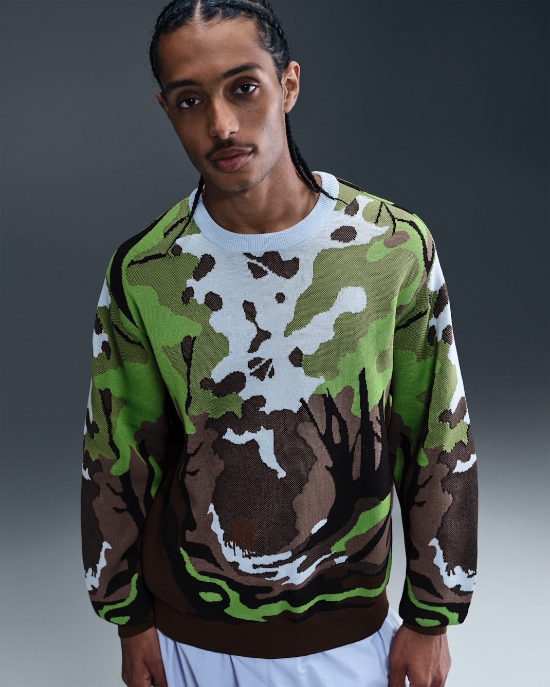Suéter Wilderness para hombre Nike Life - Azul celestino/Clorofila